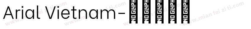 Arial Vietnam字体转换